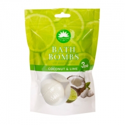 Kokosų ir laimų aromato vonios burbulai 3 x 50 g "Elysium Spa"