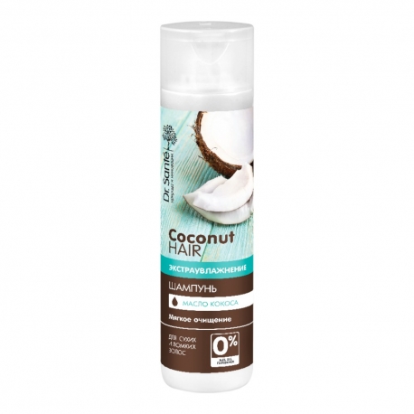 Šampūnas su kokosų aliejumi "Coconut" 250 ml "Dr. Sante"