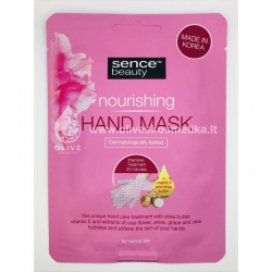 Maitinamoji rankų kaukė / Pirštinaitės 18 g "Sence Beauty"