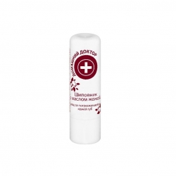 Balzamas skilinėjančiai lūpų odai (erškėtuogės ir simondsijų - jojoba aliejus) 3,6 g "Domašnij doktor"