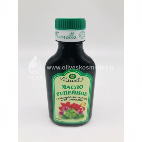 Varnalėšų aliejus su ricinos aliejumi ir vitaminais 100 ml "Mirrolla"