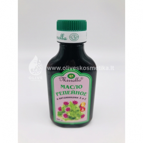Varnalėšų aliejus su vitaminais A ir E 100 ml "Mirrolla"