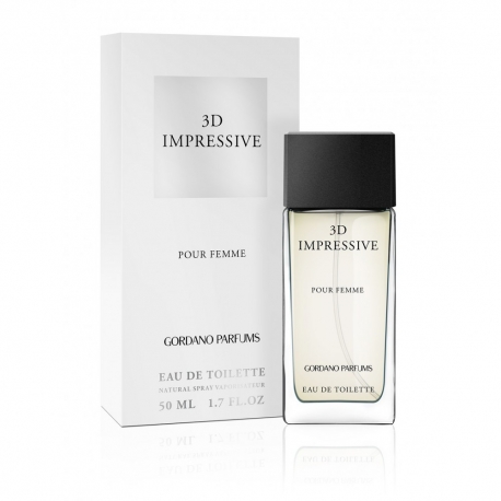 Tualetinis vanduo moterims "Impressive 3D" 100 ml "Gordano Parfums"