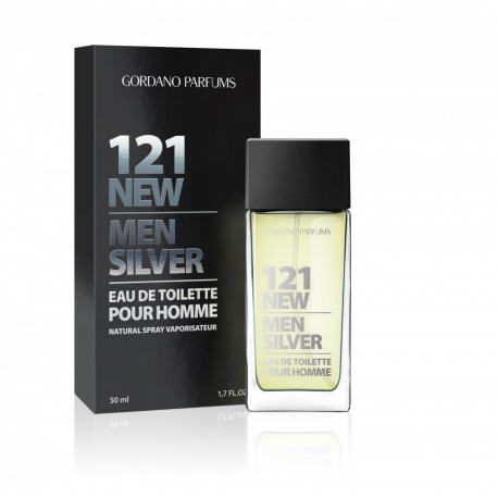 Tualetinis vanduo vyrams "121 New Men Silver" 100 ml "Gordano Parfums"