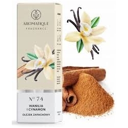 Vanilės ir cinamono kvapusis aliejus 12 ml "Aromatique"Nr.74