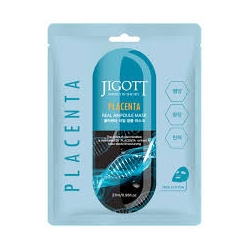 JIGOTT PLACENTA real ampoule mask audinio kaukė veidui 27ml