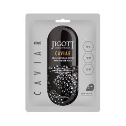 JIGOTT Real Ampoule Mask (Caviar) – lakštinė kaukė su ikrais 27ml