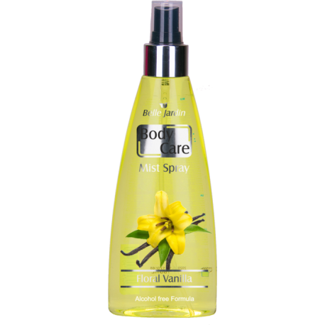 Parfumuotas kūno purškiklis be spirito, su vanile 180 ml "Belle Jardin"