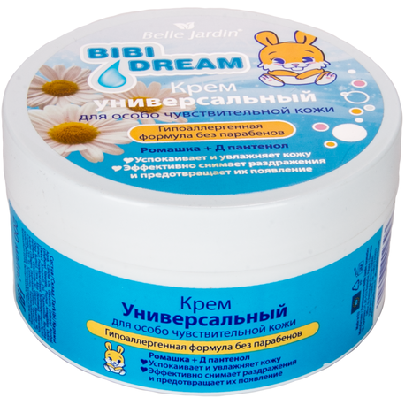 Universalus kremas su ramunėlių ekstraktu ir D-pantenoliu 200 ml "Belle Jardin"