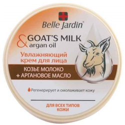 Kremas veidui su ožkos pienu ir argano aliejumi 200 ml "Belle Jardin"