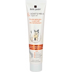 Maitinamasis rankų ir nagų kremas su ožkos pienu ir argano aliejumi 125 ml "Belle Jardin"