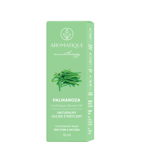 Palmarozų (imbierinių citrinžolių) eterinis aliejus 12 ml "Aromatique"