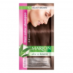 Dažomasis plaukų šampūnas 40 ml "Marion" (Spalva Nr. 52 rudas velvetas)