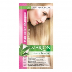 Dažomasis plaukų šampūnas 40 ml "Marion" (Spalva Nr. 51 šviesi perlinė)