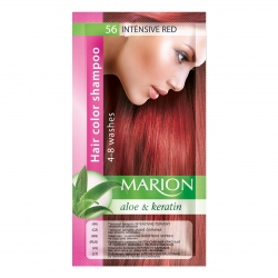 Dažomasis plaukų šampūnas 40 ml "Marion" (Spalva Nr. 56 intensyviai raudona)