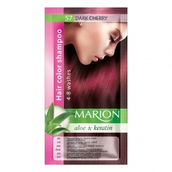 Dažomasis plaukų šampūnas 40 ml "Marion" (Spalva Nr. 57 tamsi vyšnia)