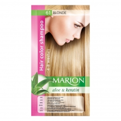 Dažomasis plaukų šampūnas 40 ml "Marion" (Spalva Nr. 61 šviesi smėlinė)