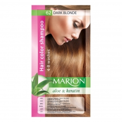 Dažomasis plaukų šampūnas 40 ml "Marion" (Spalva Nr. 62 tamsi smėlinė)