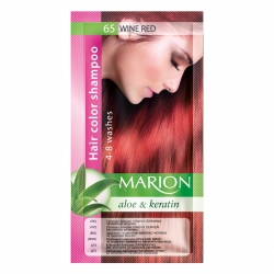 Dažomasis plaukų šampūnas 40 ml "Marion" (Spalva Nr. 65 raudono vyno)