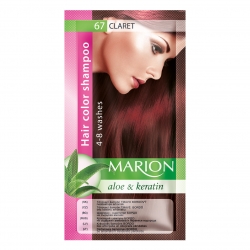 Dažomasis plaukų šampūnas 40 ml "Marion" (Spalva Nr. 67 bordo)