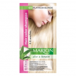 Dažomasis plaukų šampūnas 40 ml "Marion" (Spalva Nr. 69 platinos)