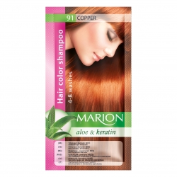 Dažomasis plaukų šampūnas 40 ml "Marion" (Spalva Nr. 91 vario)