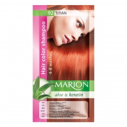 Dažomasis plaukų šampūnas 40 ml "Marion" (Spalva Nr. 92 ticiano)