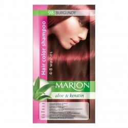 Dažomasis plaukų šampūnas 40 ml "Marion" (Spalva Nr. 98 burgundo)