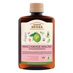 Anticeliulitinis masažinis aliejus 200 ml "Zelionaja apteka"